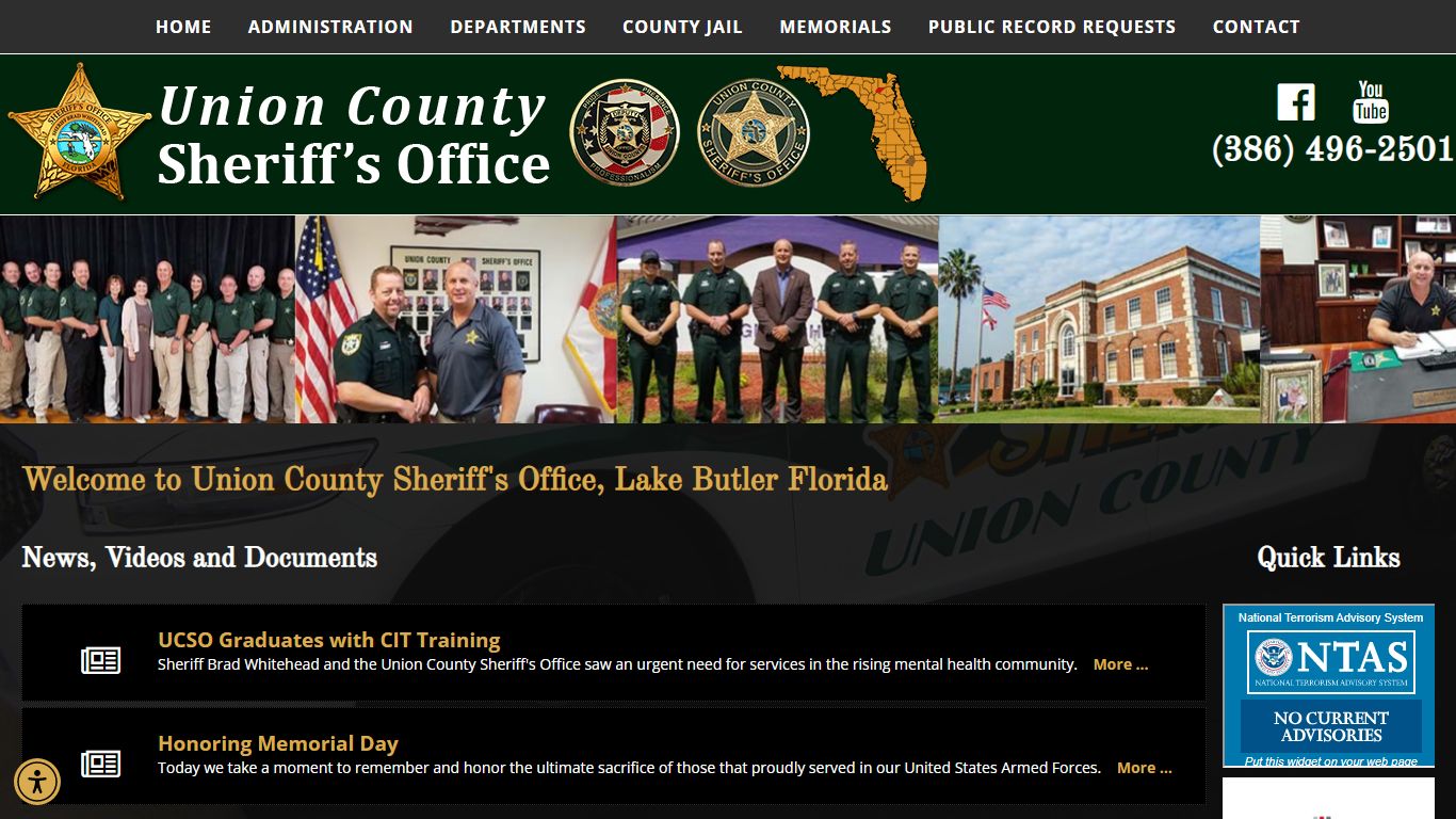 Union County Sheriff Office Lake Butler Florida